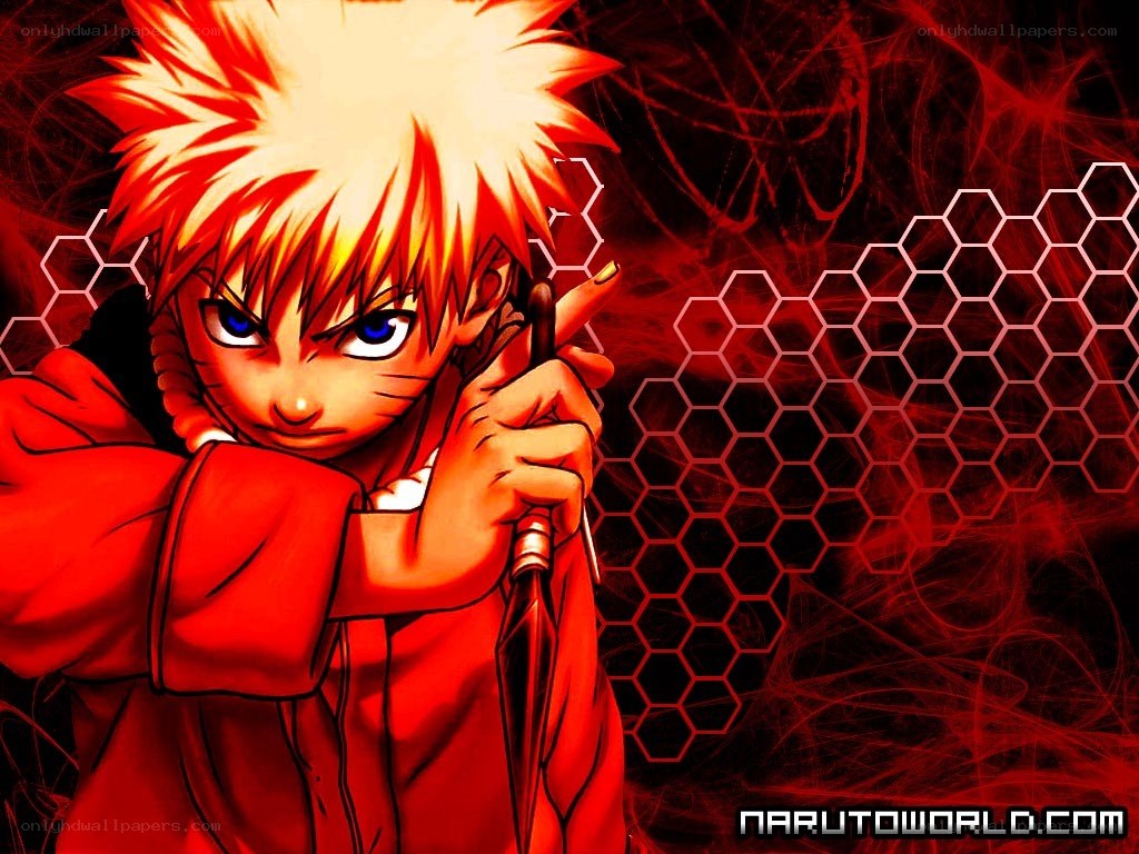 Naruto with kunai
