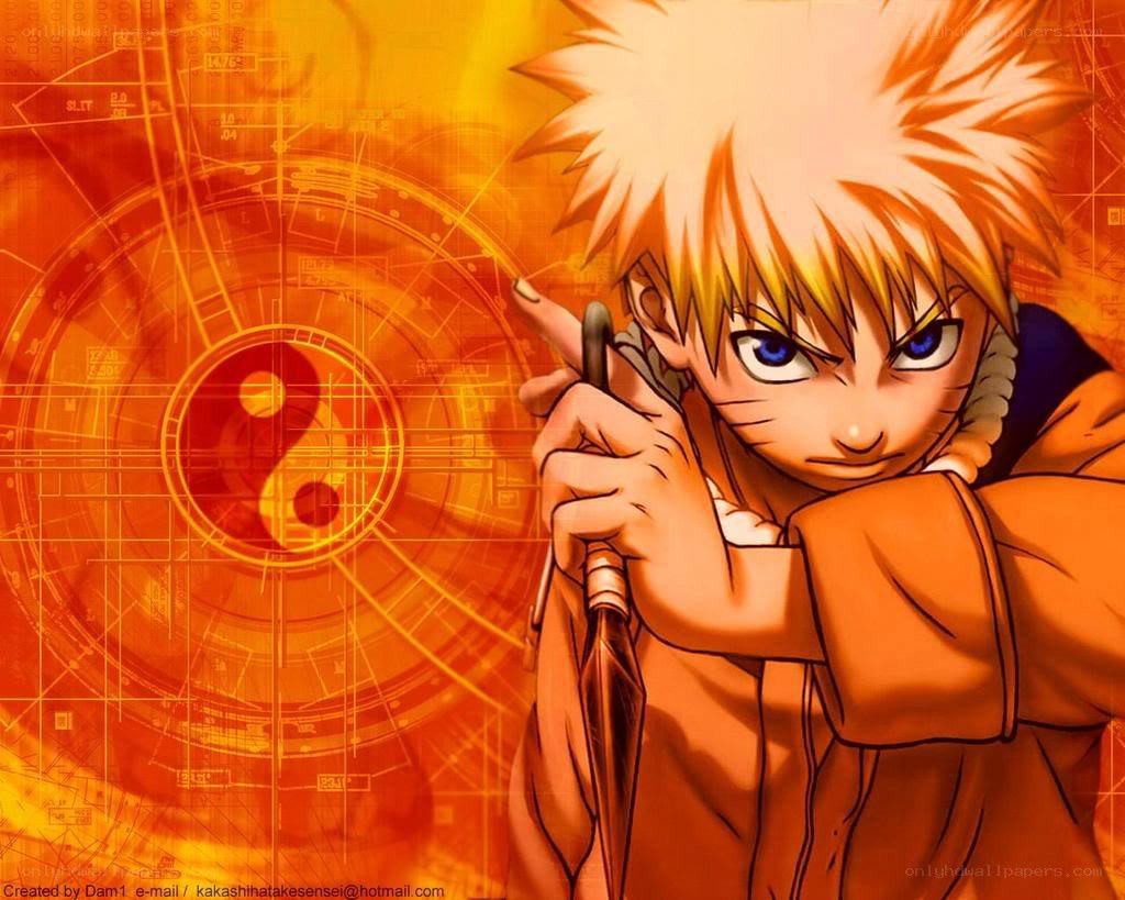 Naruto with kunai