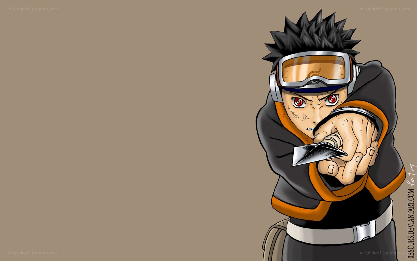 Naruto with kunai
