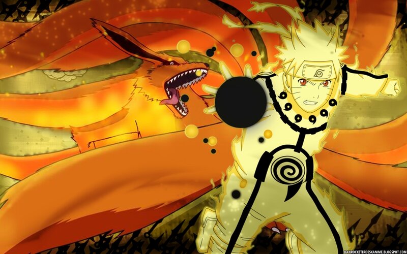 Naruto with Kurama — Orange