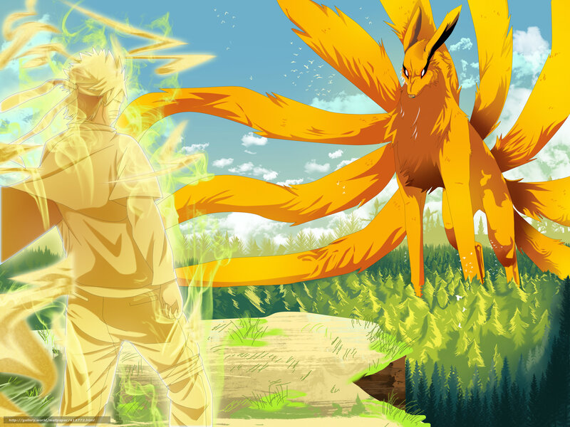 Naruto with Kurama — Yellow
