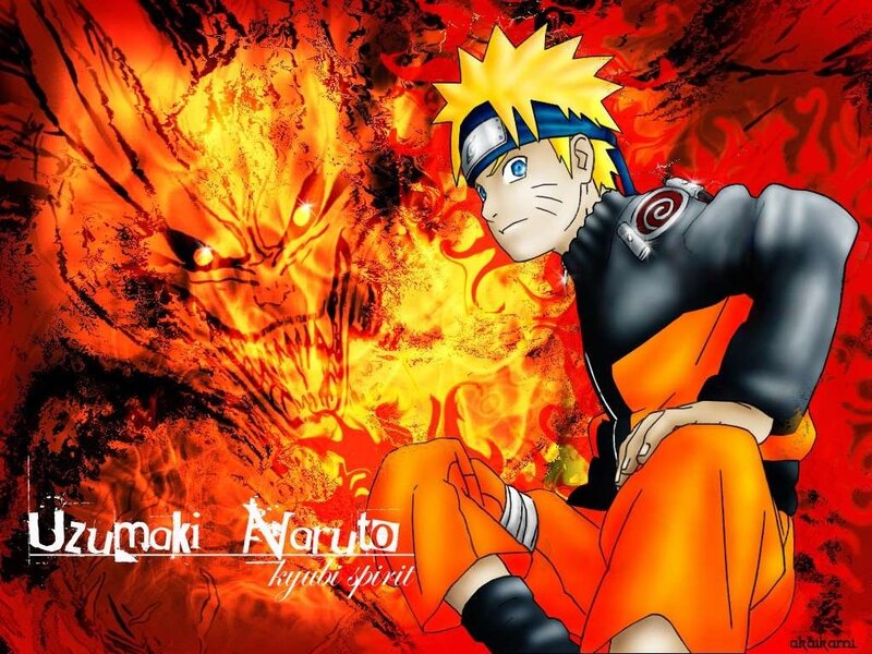 Naruto with Kyubi Spirit — Red