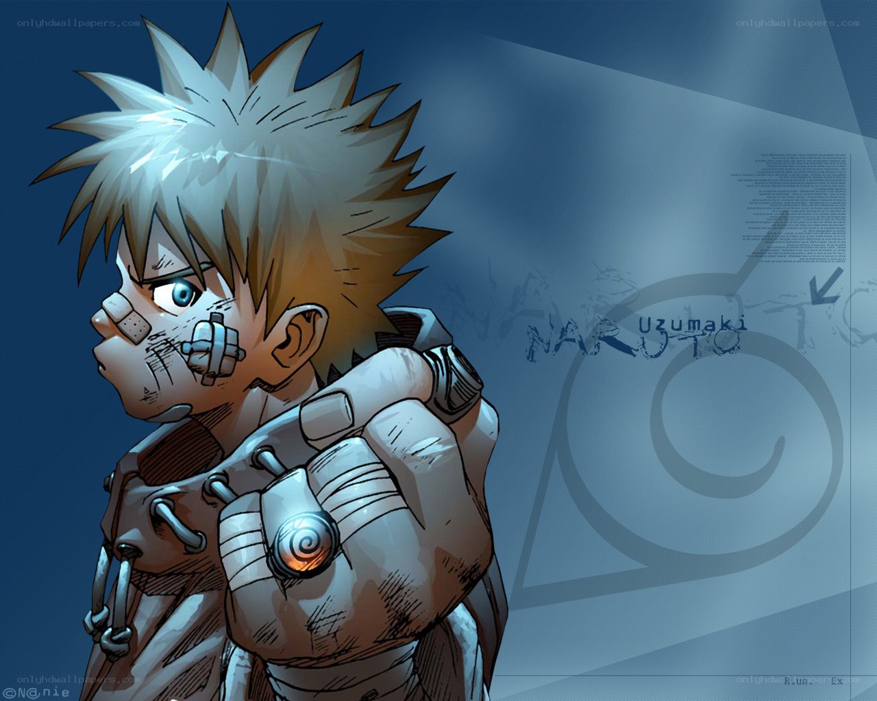 Naruto with mechanical arm