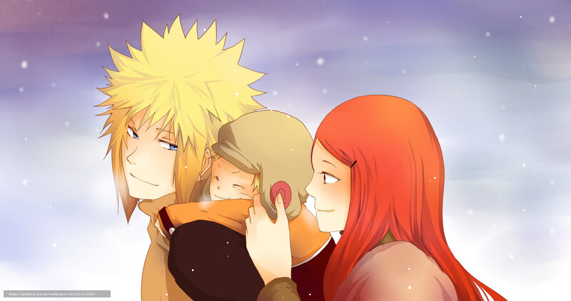 Naruto with Parents — Yellow, Serene