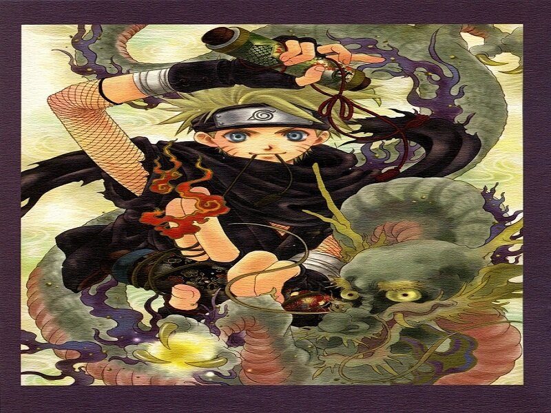Naruto with Rasengan — Black