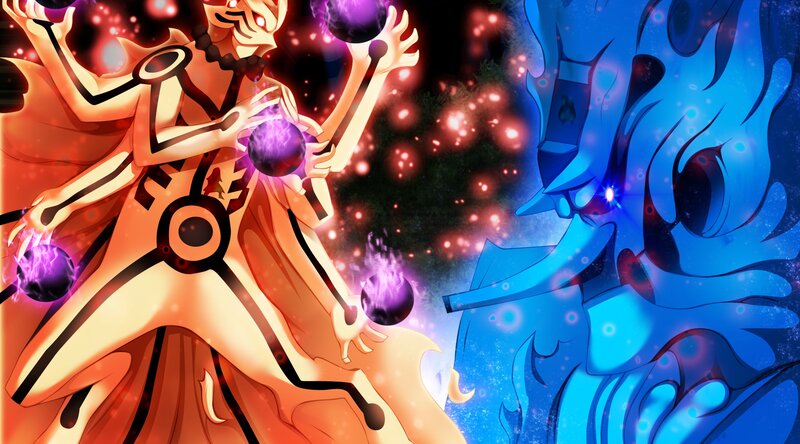 Naruto with Rasengan — Orange, Dramatic