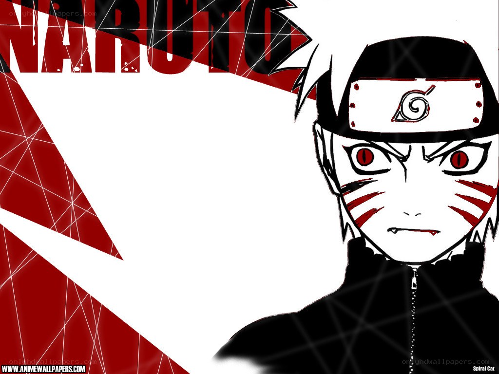 Naruto with red eyes