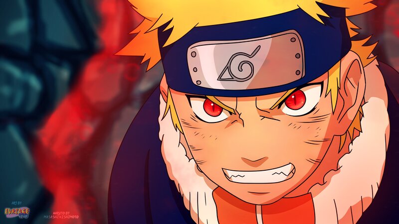 Naruto with Red Eyes — Orange