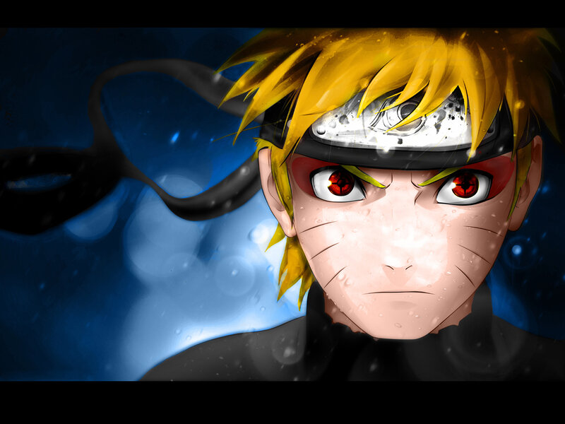 Naruto with Rinnegan eyes