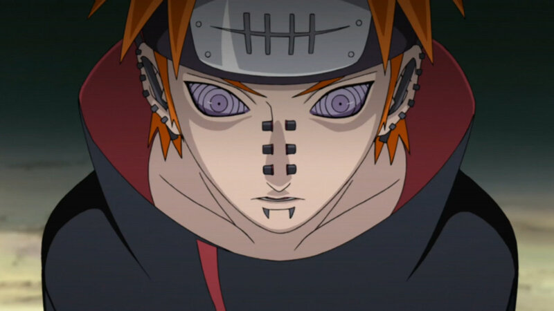 Naruto with Rinnegan eyes
