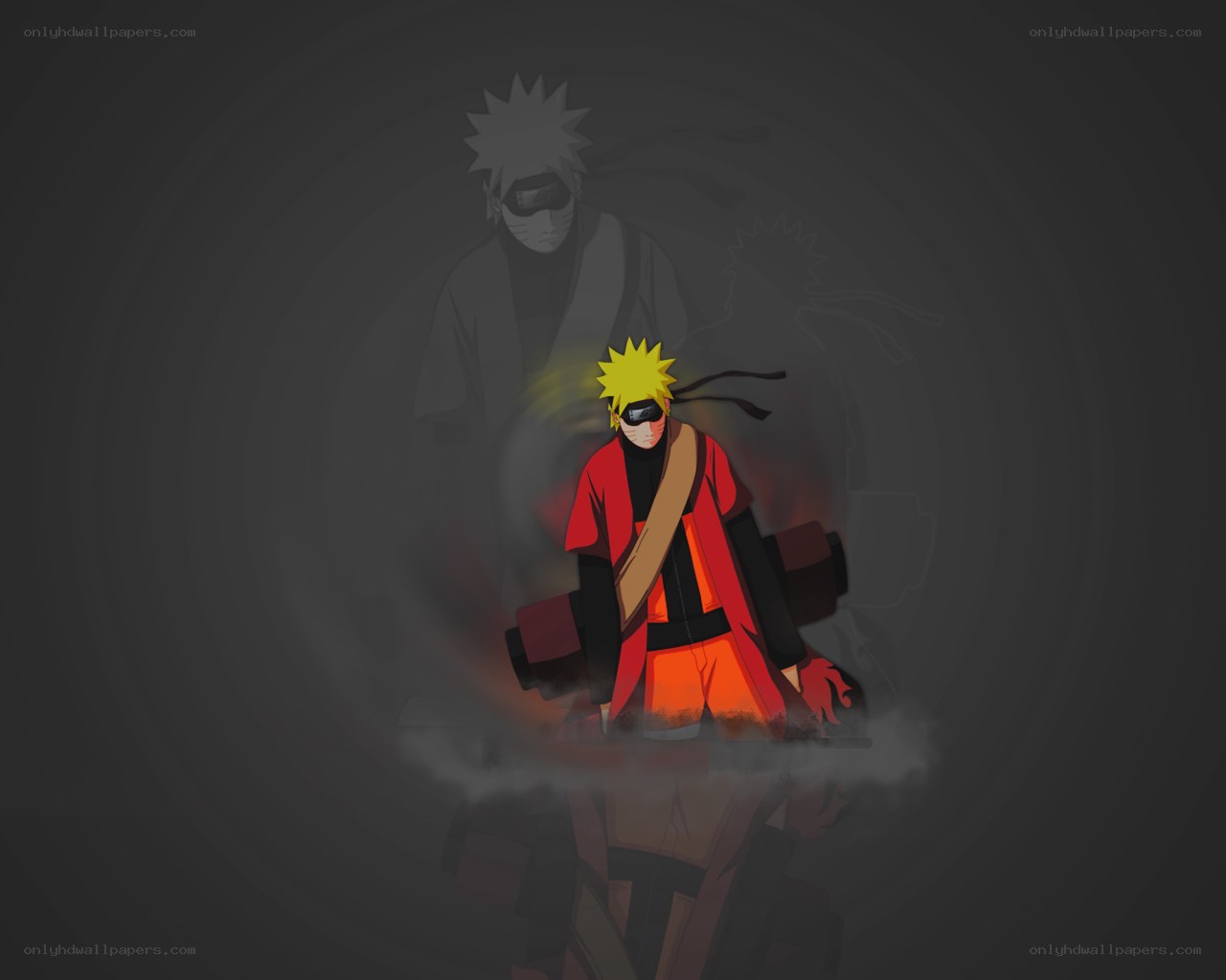 Naruto with shadow figure