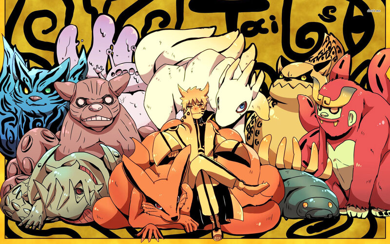 Naruto with Tailed Beasts — Yellow