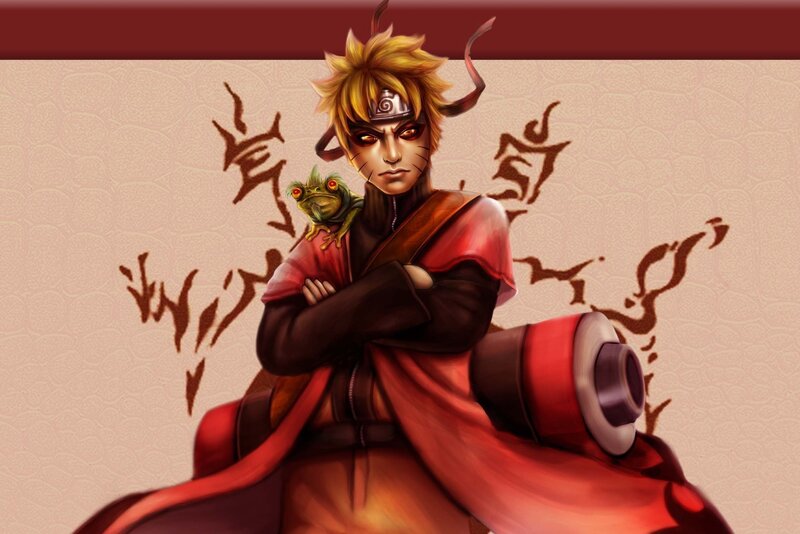 Naruto with Toad
