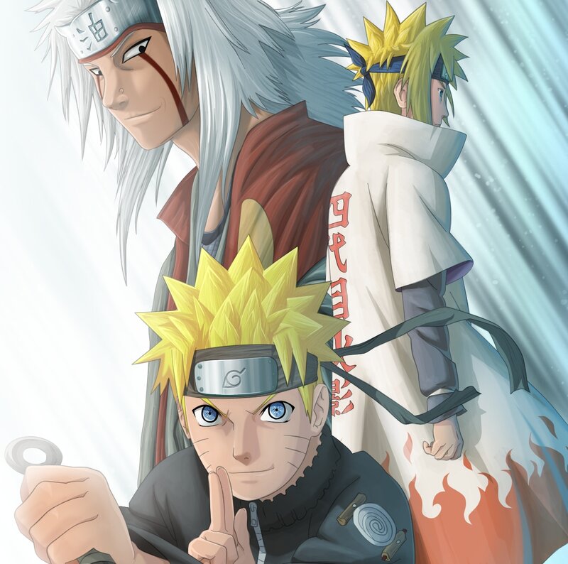 Naruto with Two Figures