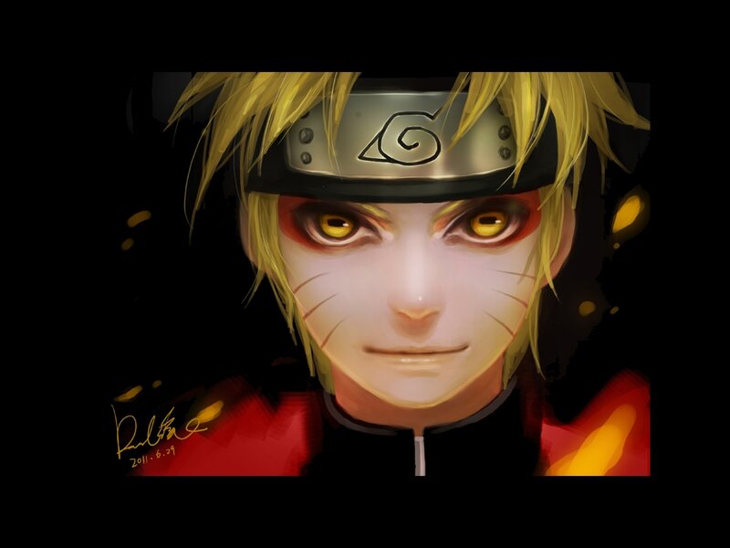 Naruto with Whisker Marks — Black