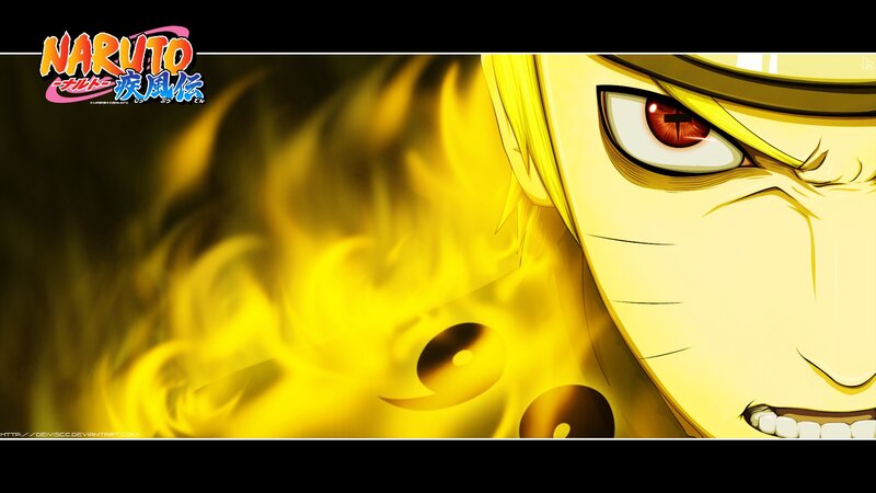 Naruto with Yellow Chakra — Intense