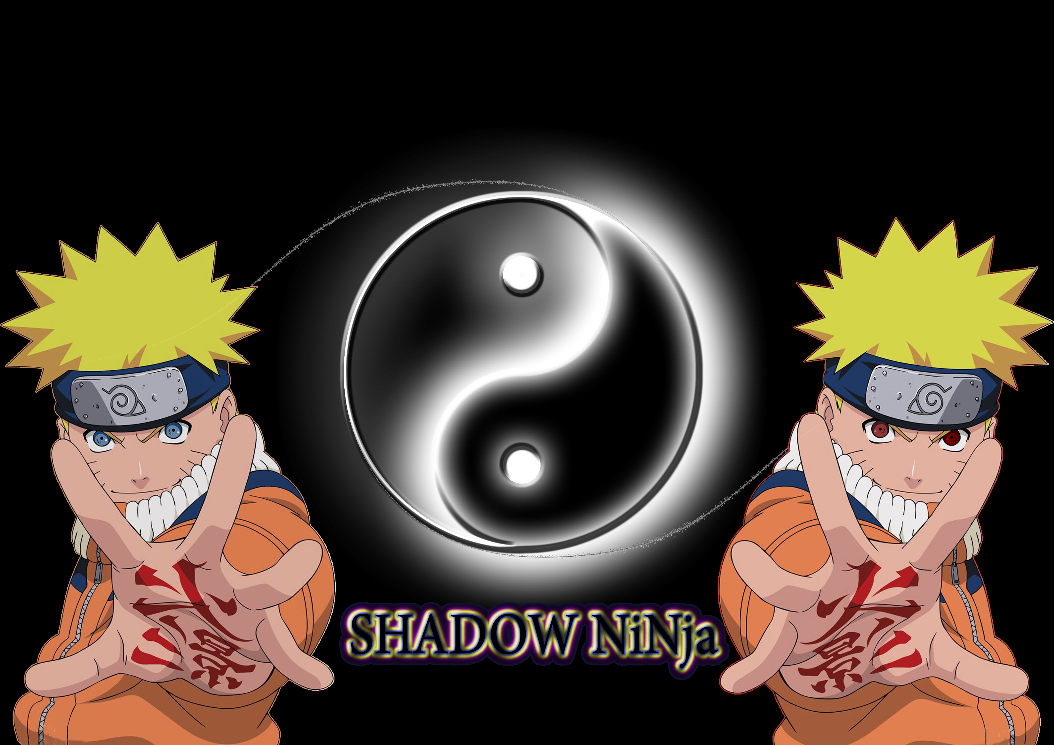 Naruto with Yin-Yang Symbol
