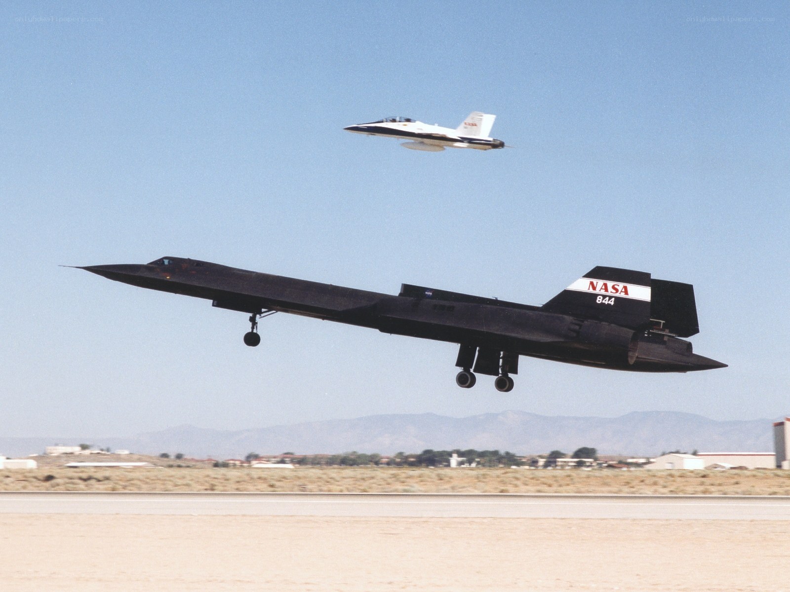 NASA aircraft in flight