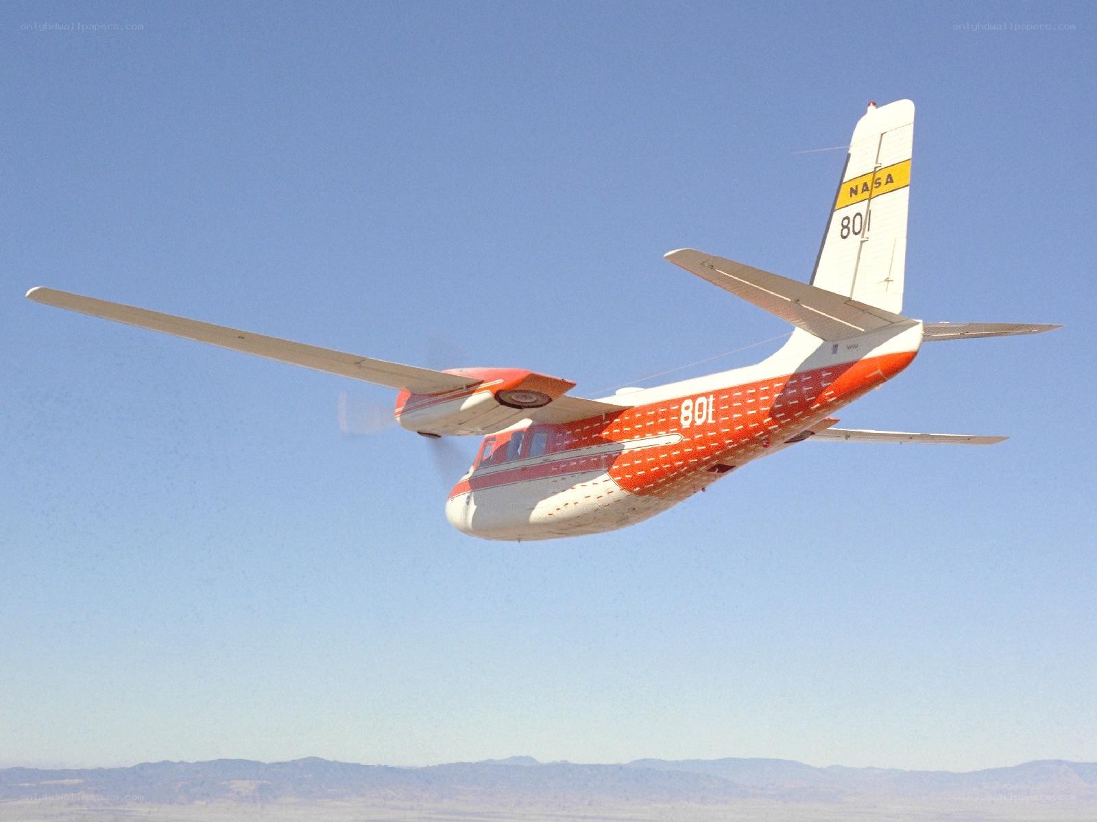 NASA aircraft in flight