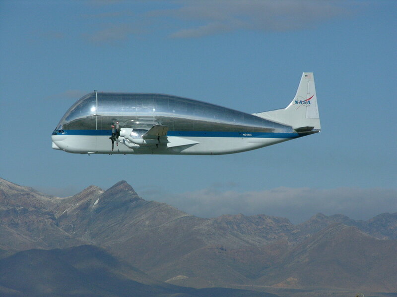 NASA aircraft in flight