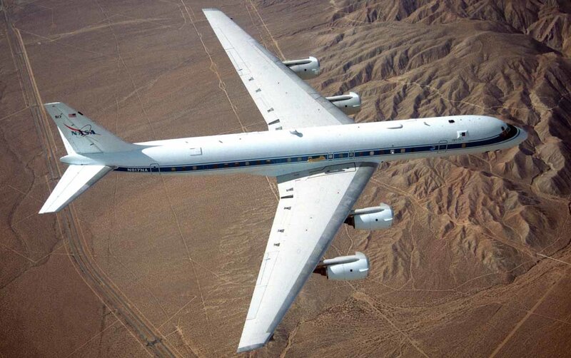 NASA Aircraft in Flight — White