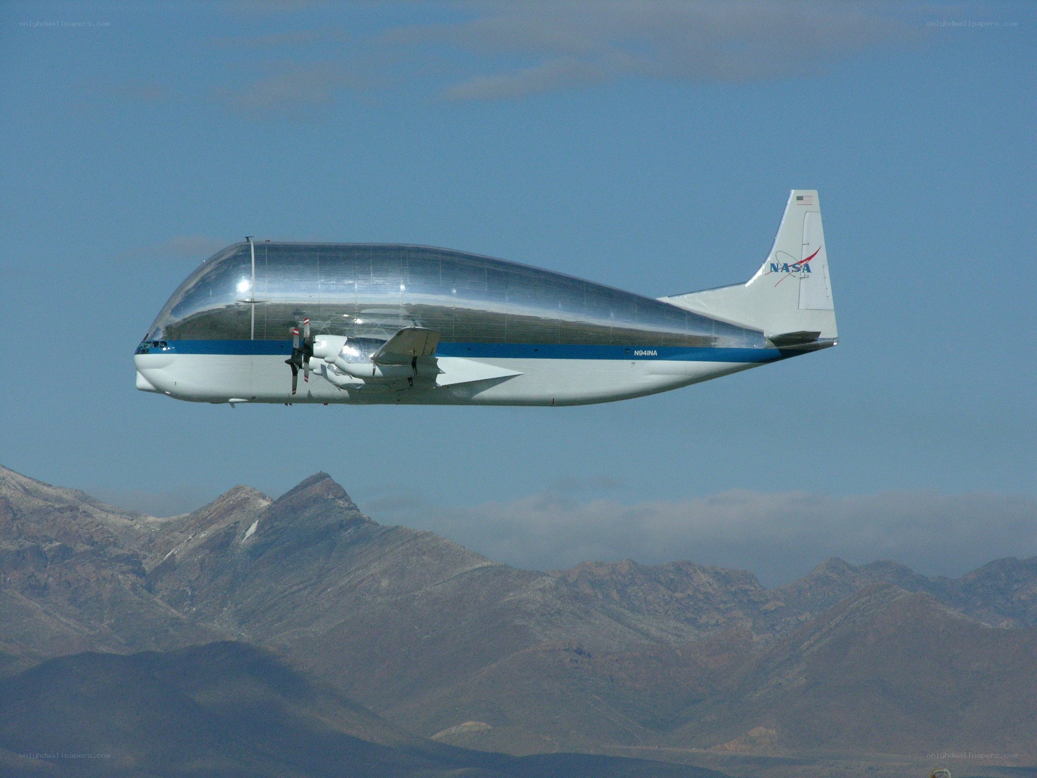 NASA aircraft in flight