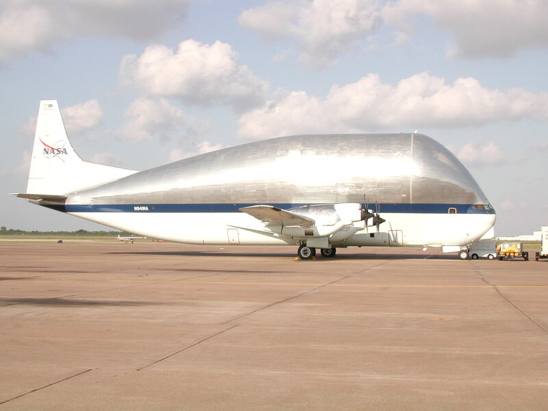 NASA Aircraft on Tarmac — White