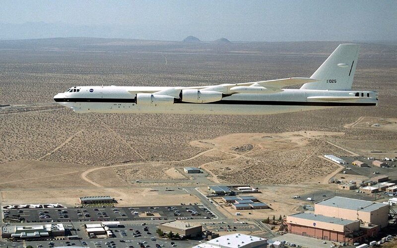 NASA aircraft over desert