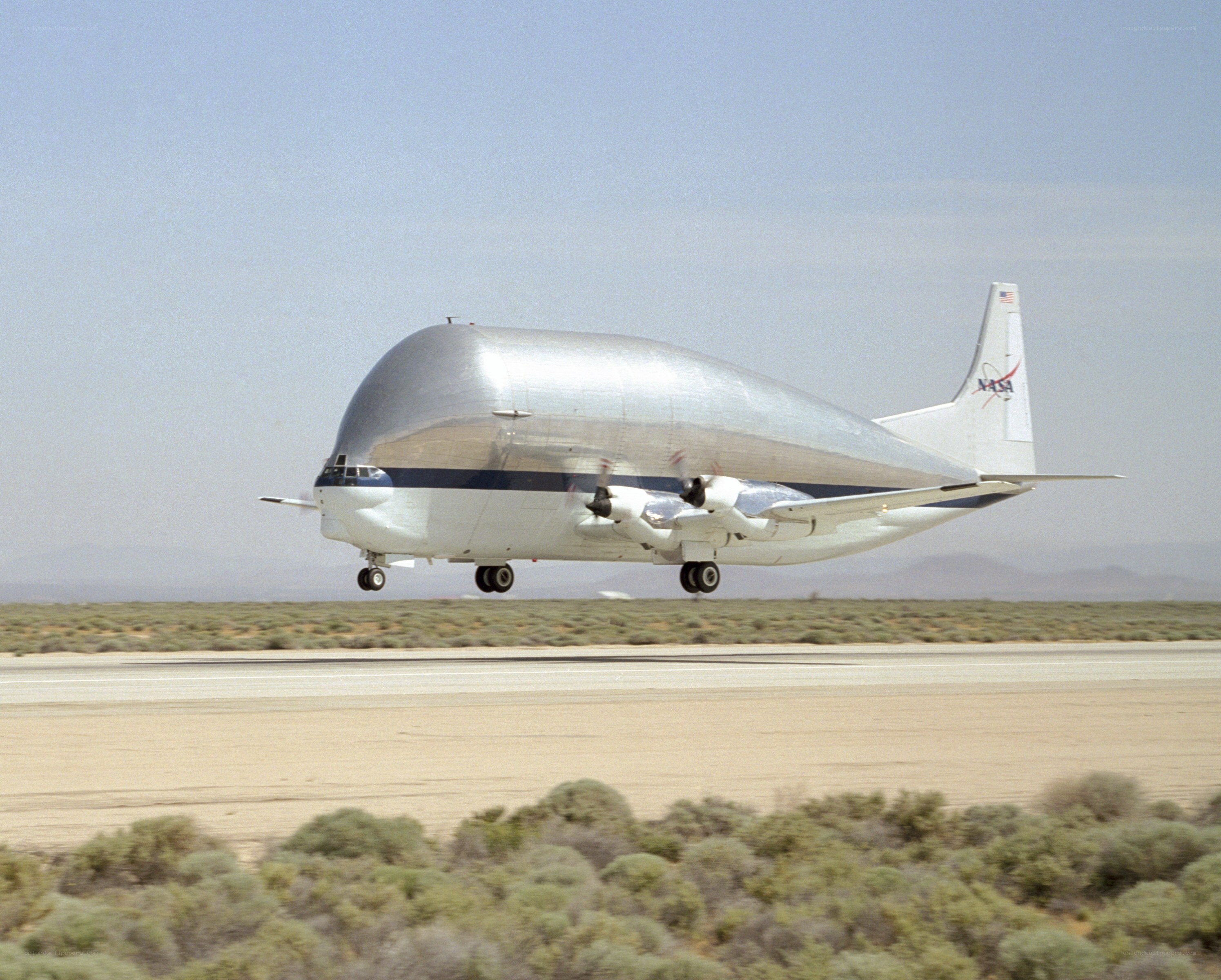 NASA aircraft taking off