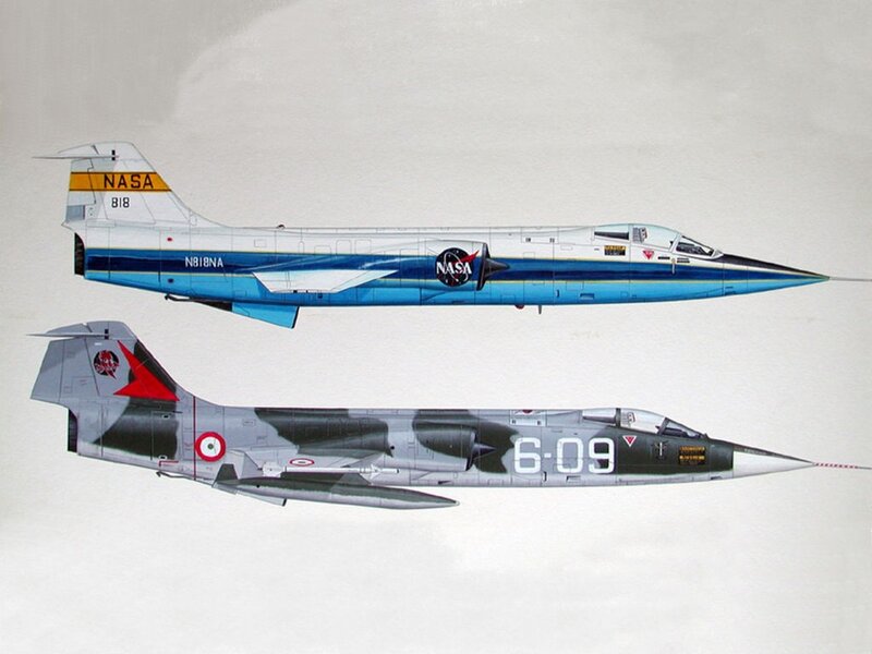 NASA and French Air Force jets
