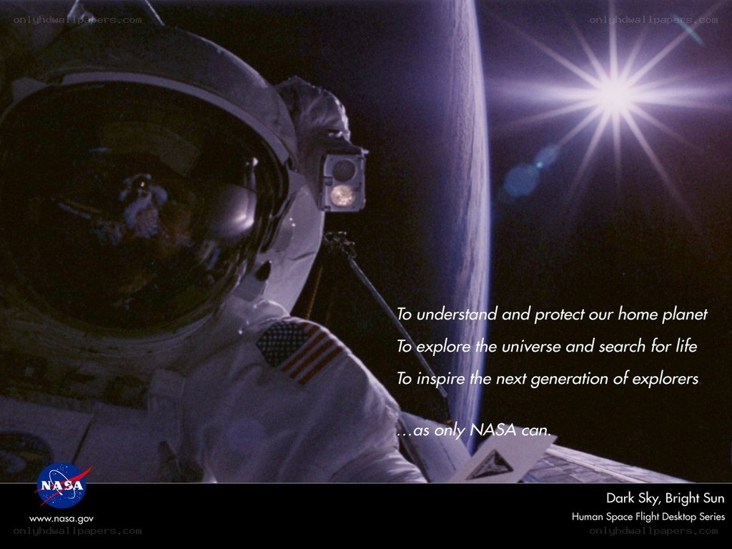 NASA astronaut in space