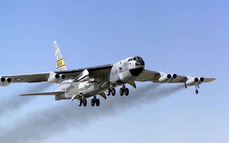 NASA B-52 Bomber — Gray, Dramatic