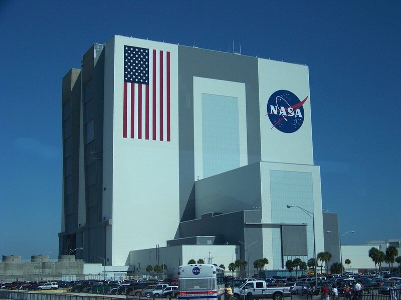 NASA Building with Flag