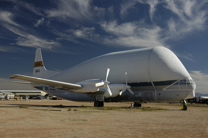 NASA C-135 aircraft on display