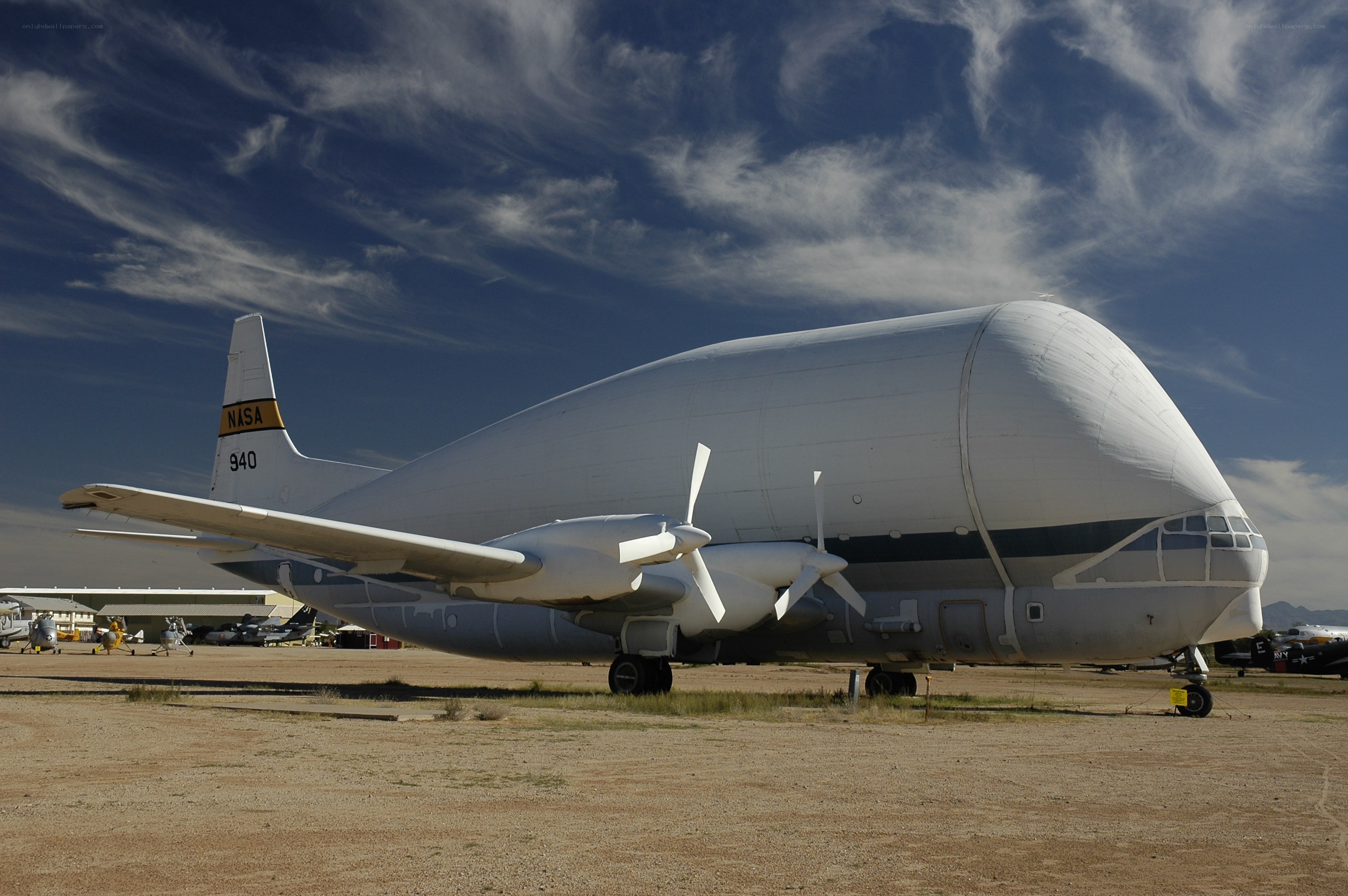 NASA C-135 aircraft on display