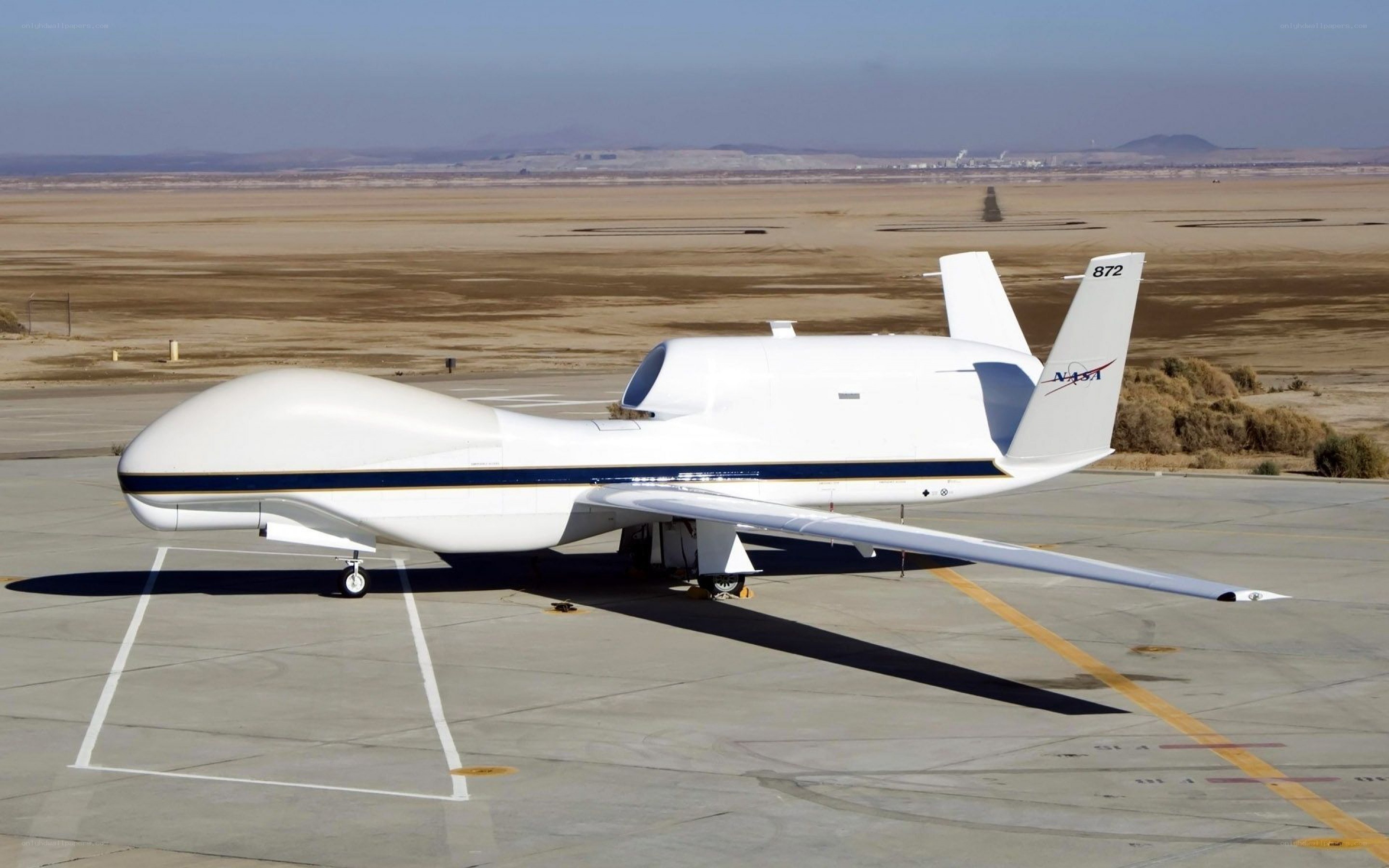 NASA drone on tarmac
