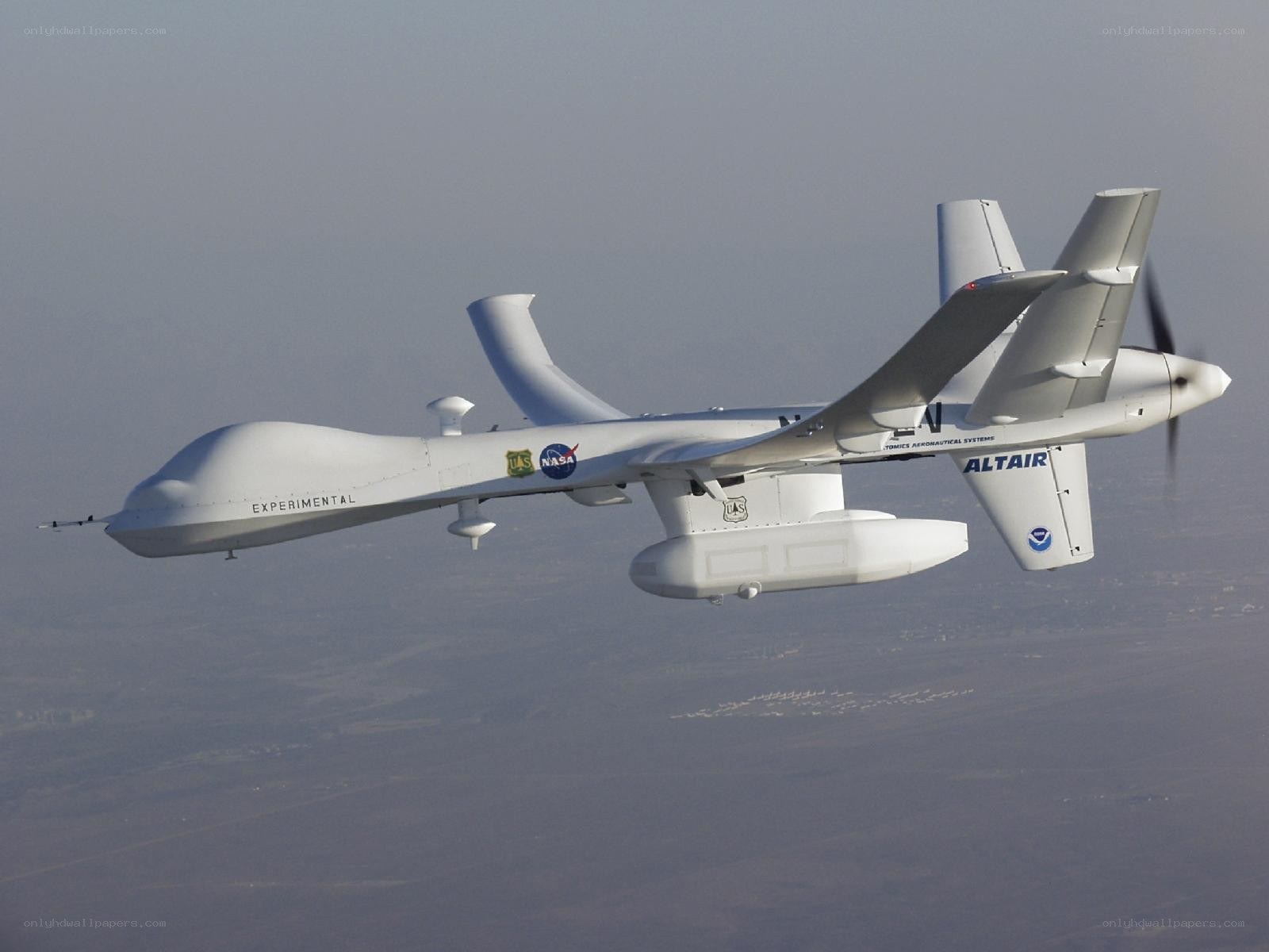 NASA experimental drone in flight