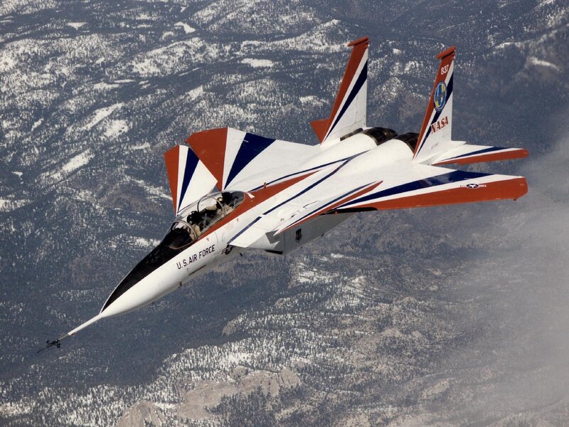NASA F-15 in flight