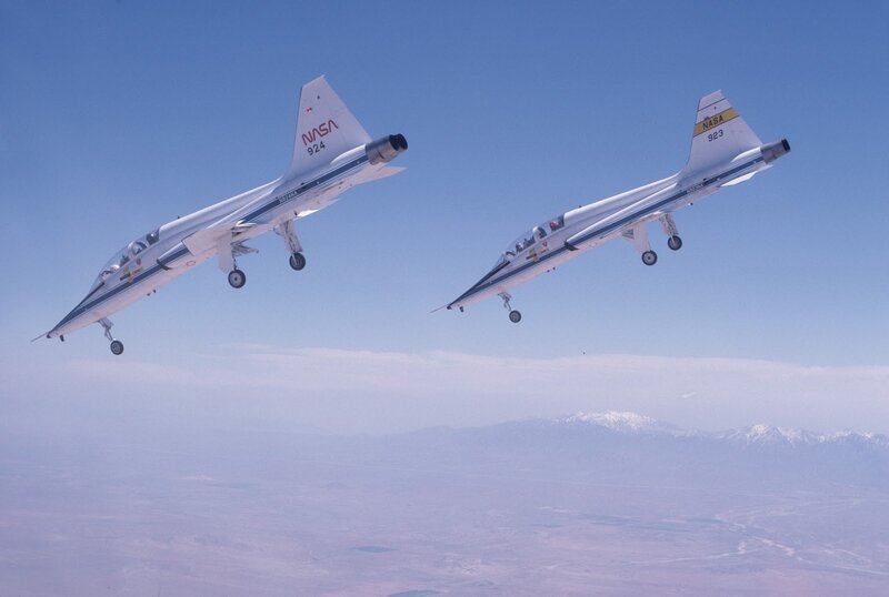 NASA Jets in Formation — Blue
