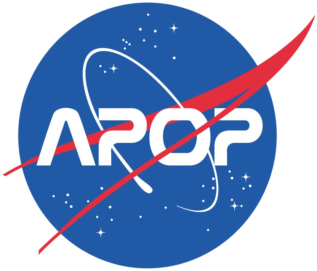 NASA logo with APOP text