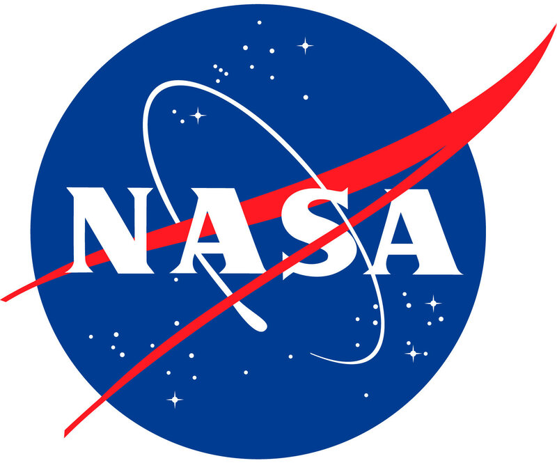 NASA logo with space design