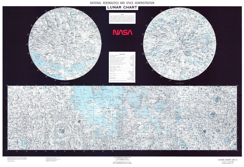 NASA Lunar Chart