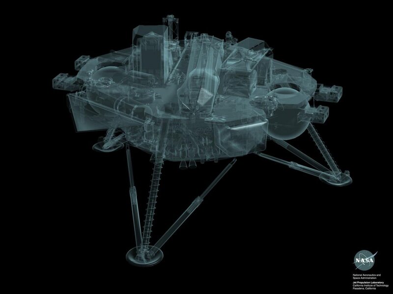 NASA lunar lander schematic