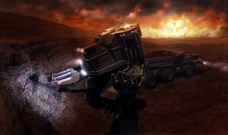 NASA Mining Vehicle