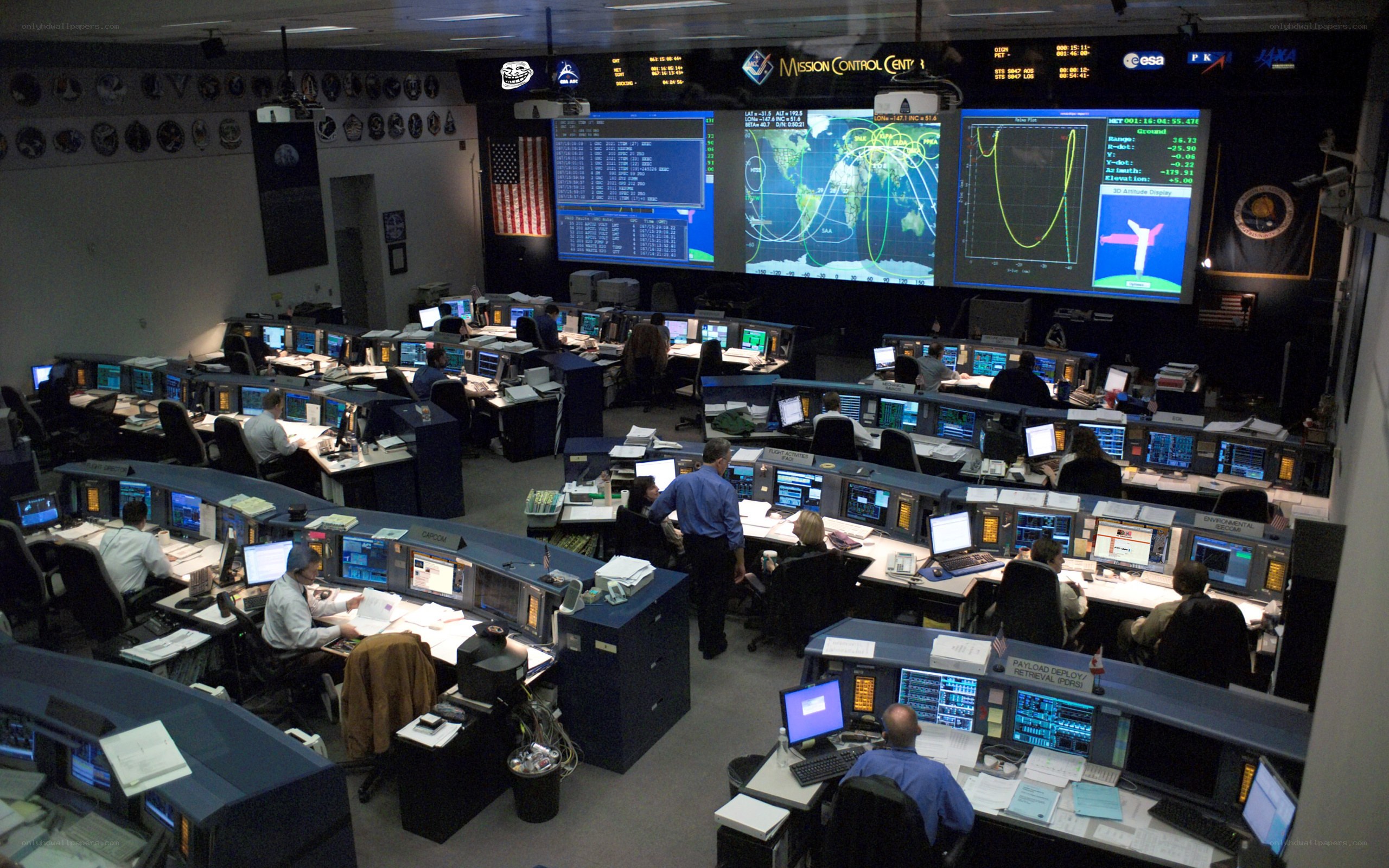 NASA mission control center