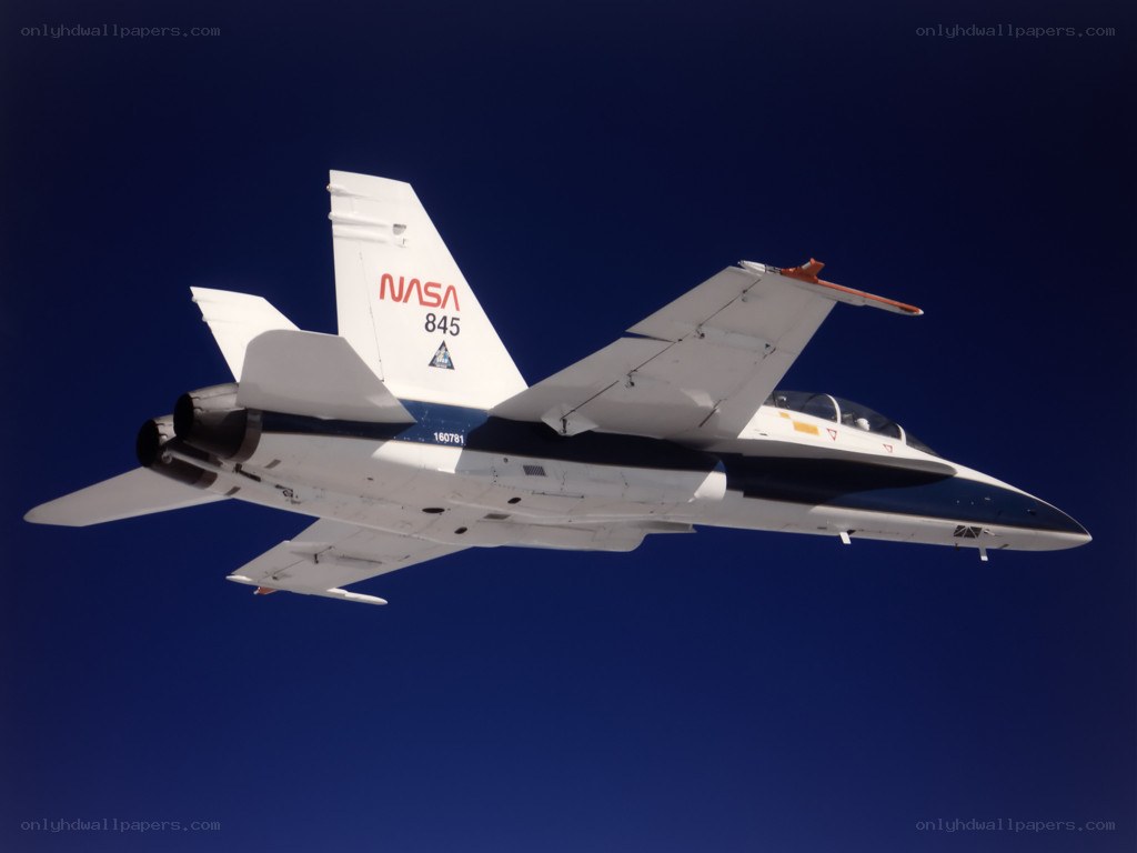 NASA research jet in flight