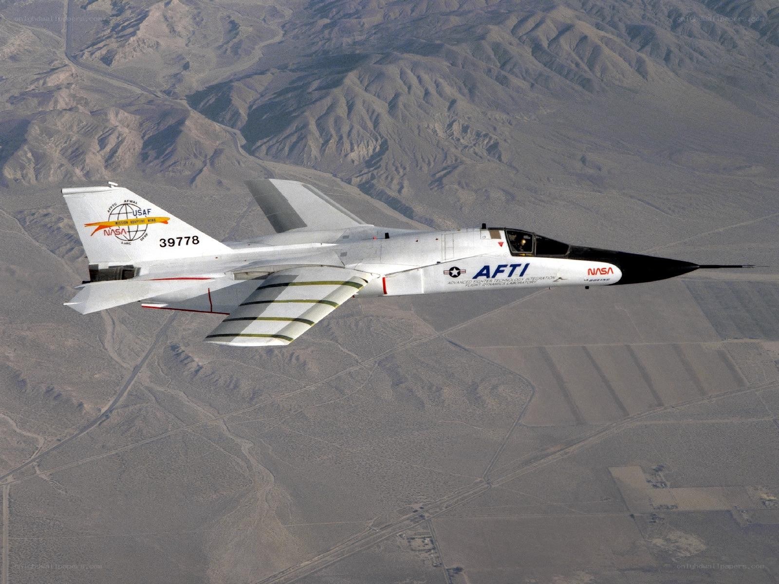 NASA research jet in flight