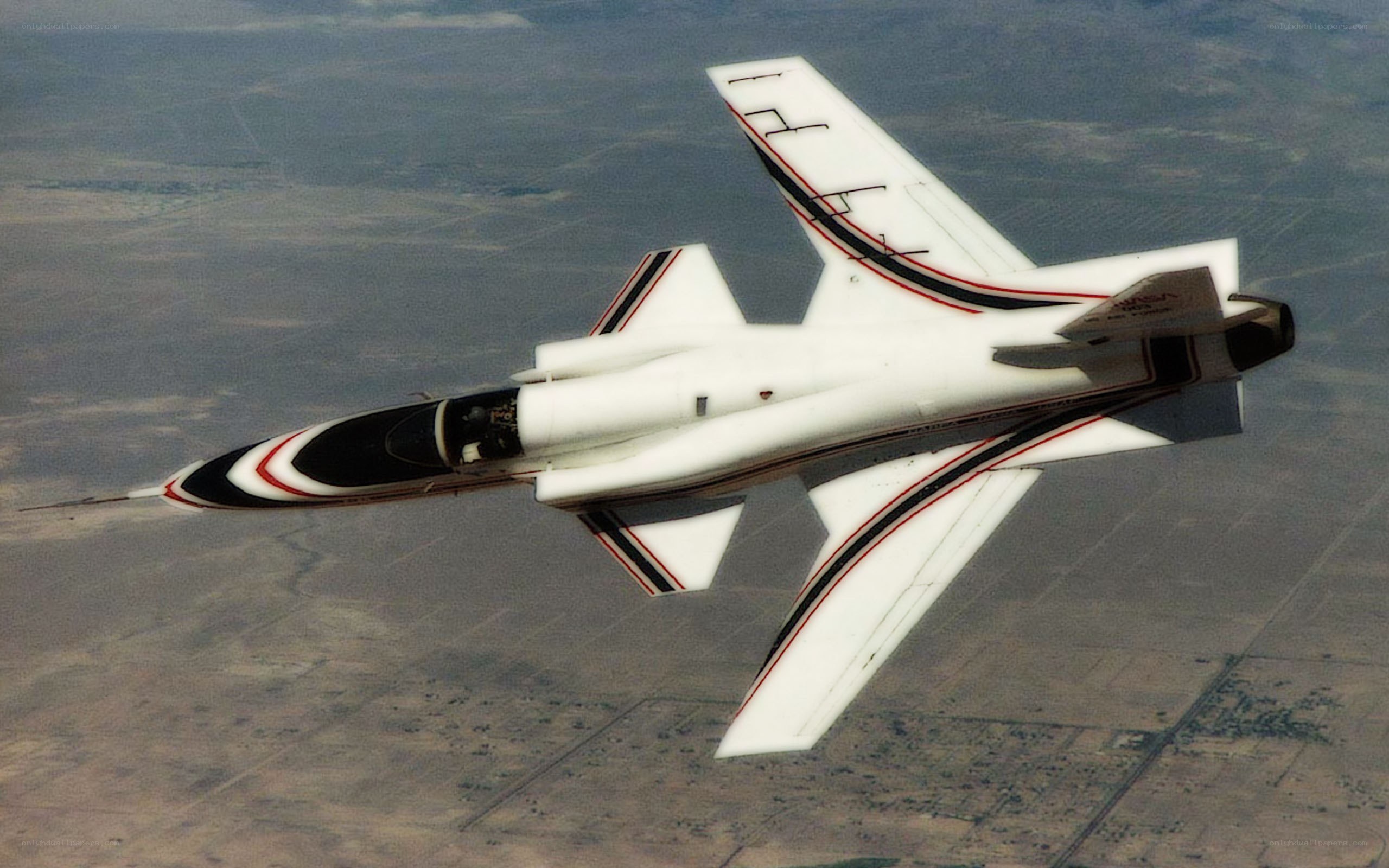 NASA research jet in flight
