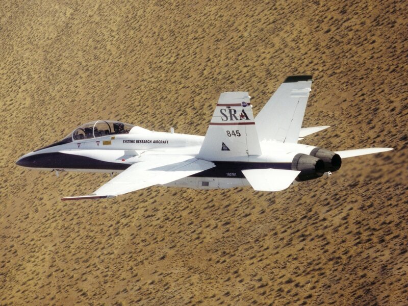 NASA Research Jet — White, Aerial