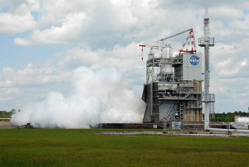 NASA rocket engine test
